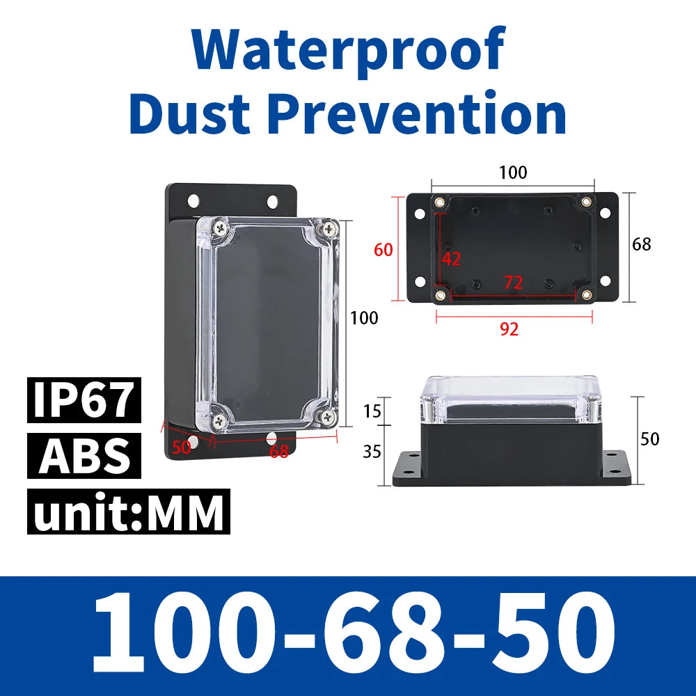 Waterproof ABS Electrical Project Enclosure Box