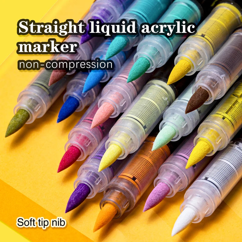 36 Colors Acrylic Paint Marker Pens Set