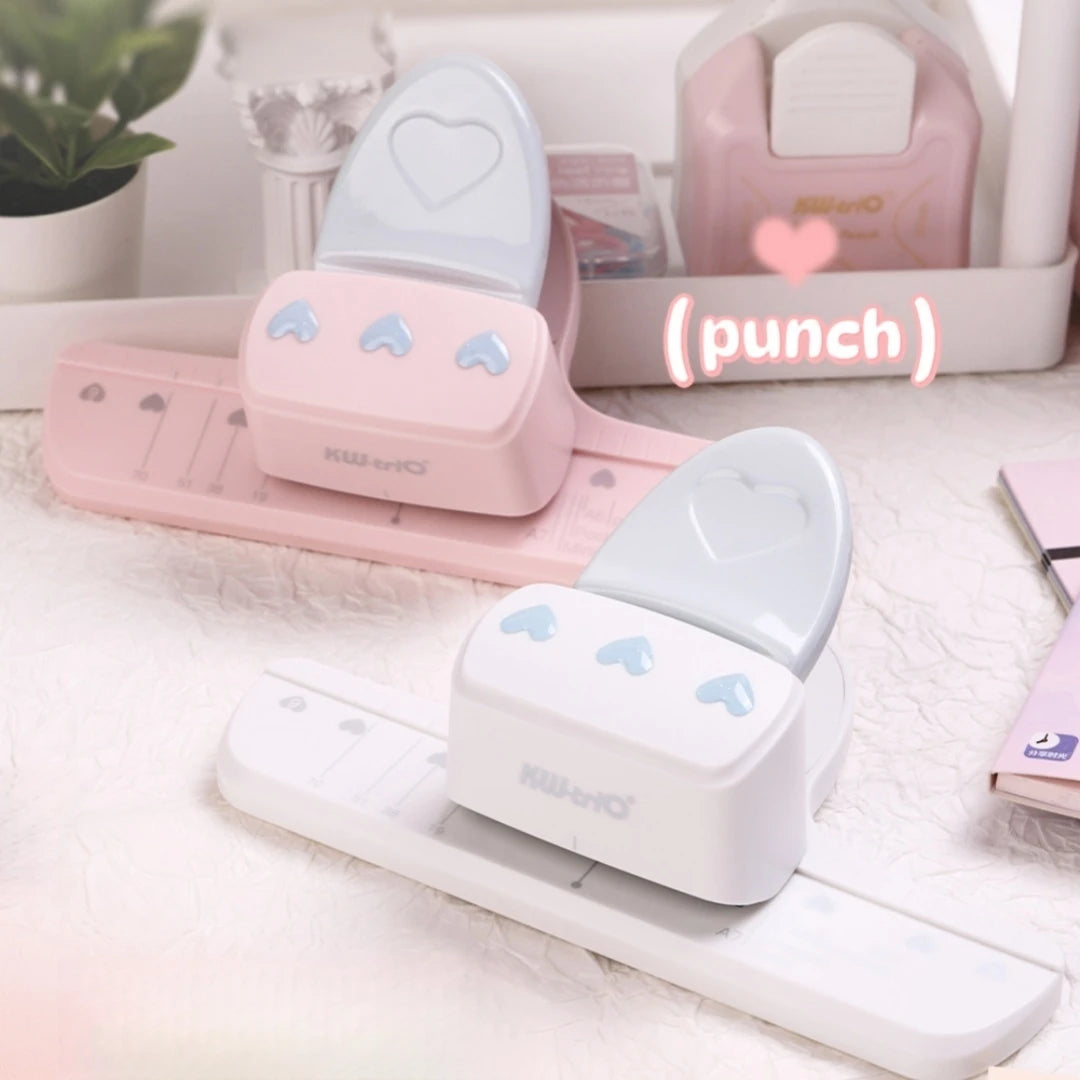 Mini 3-Hole Paper Punch for Loose Leaf Planners & Scrapbooking