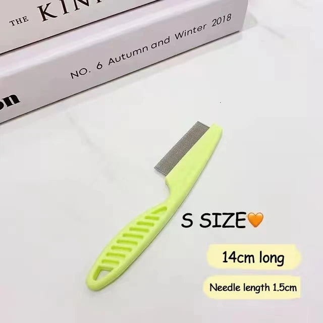 Stainless Steel Pet Flea & Shedding Comb