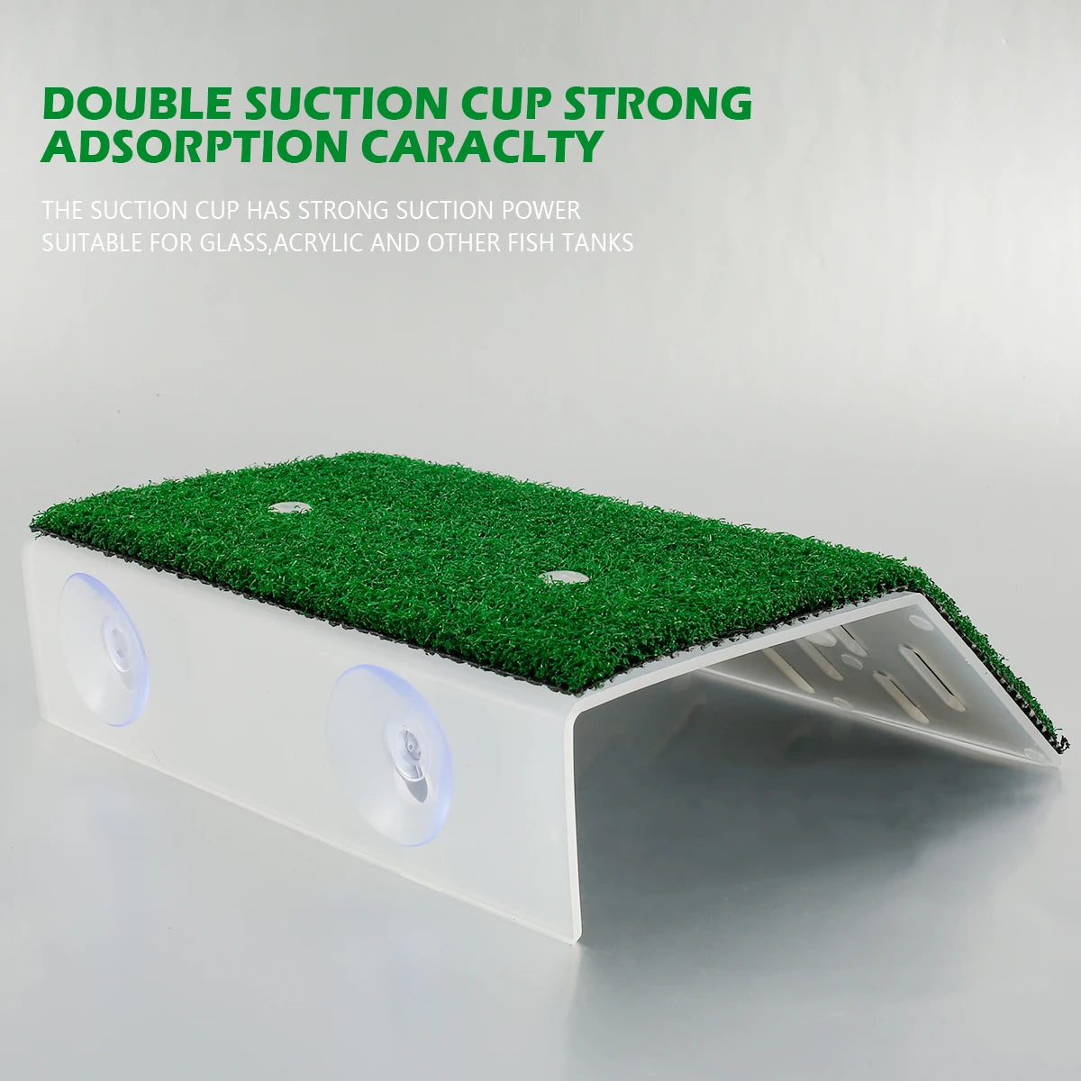 Turtle Basking Platform with Grass Ramp