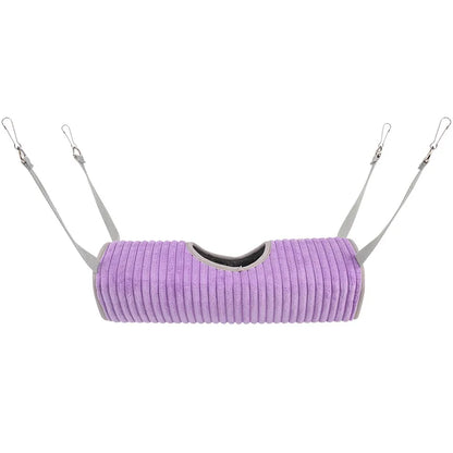 Plush Tunnel Hammock for Small Pets