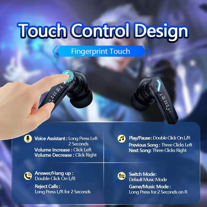 Lenovo GM2 Pro Bluetooth 5.3 Wireless Gaming Earbuds