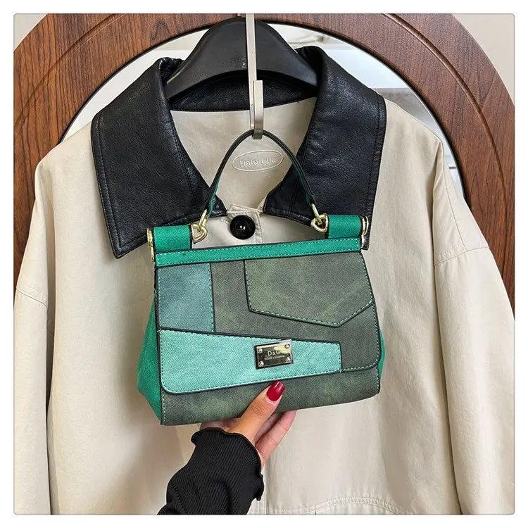Minimalist Leather Crossbody Tote Bag