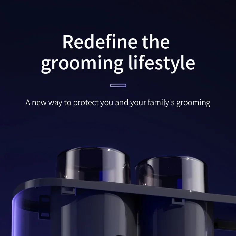 Smart Toothbrush Holder & Toothpaste Dispenser Station