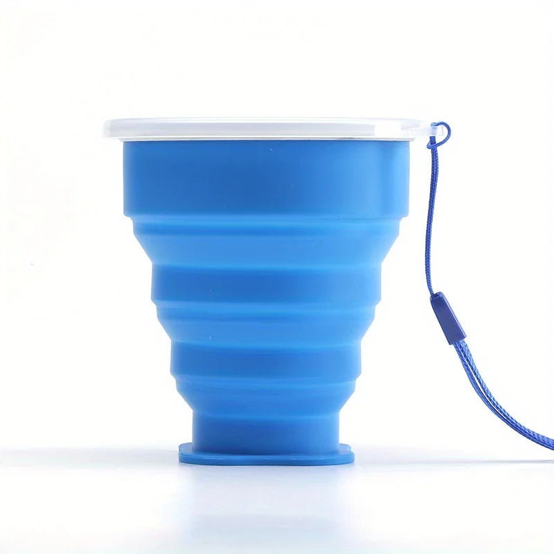 Collapsible Silicone Travel Cup with Lid