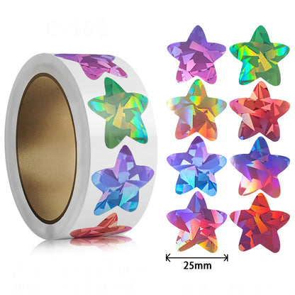 Holographic Foil Star Reward Stickers