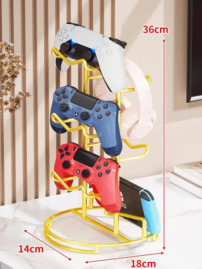 Metal Headphone Stand & Controller Holder for Desk
