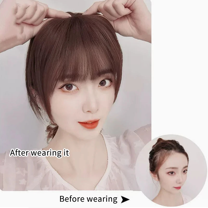 Synthetic Hair Bangs Extension