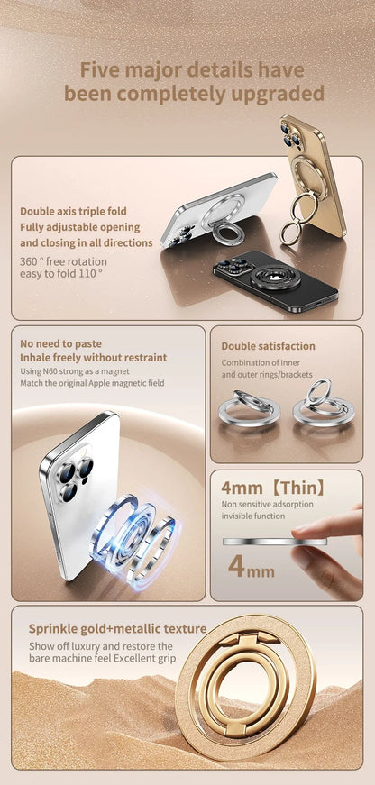 Magnetic Folding Phone Ring Holder