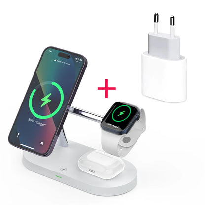 3-in-1 Magnetic Wireless Charging Station