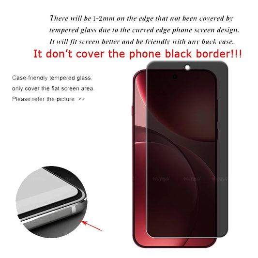 Anti-Spy 9H Tempered Glass & Camera Lens Protector for OPPO Find X9 Series