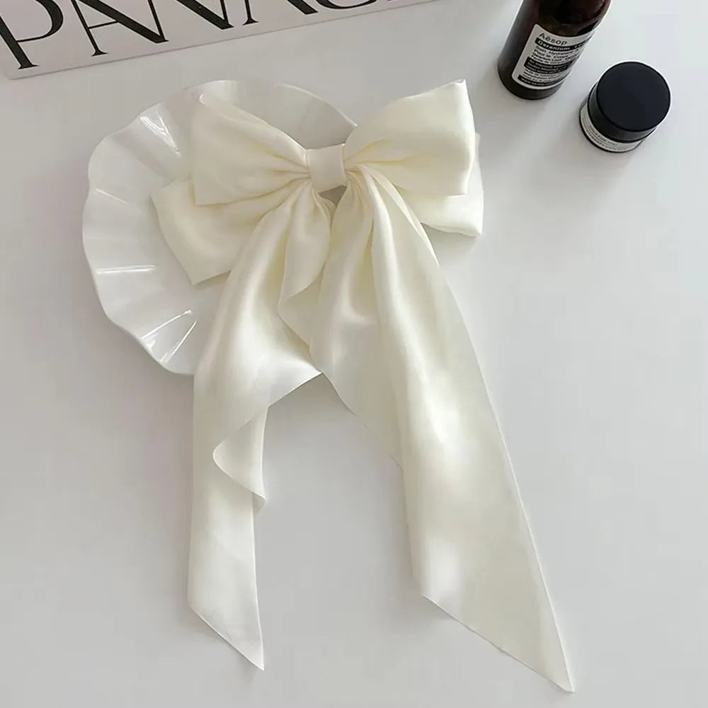 Korean Satin Bowknot Hair Clip