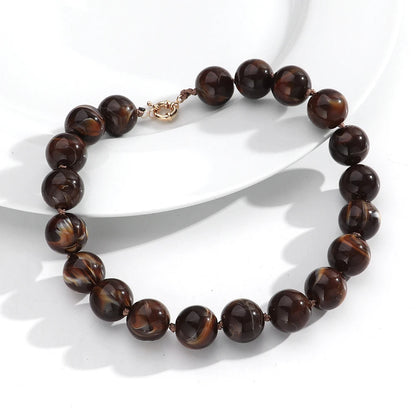 Fishsheep Multicolor Beaded Choker Necklace