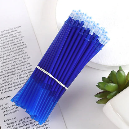 100-Pack 0.5mm Erasable Gel Ink Refills with Bonus Erasers