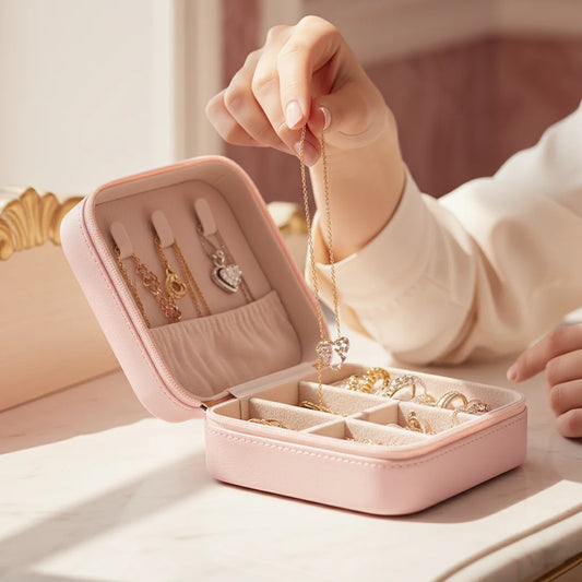 Portable Travel Jewelry Organizer Box