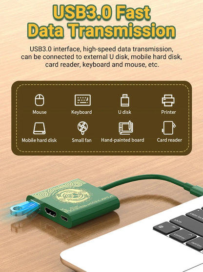 PD100W USB-C Game Docking Station with 4K HDMI Output