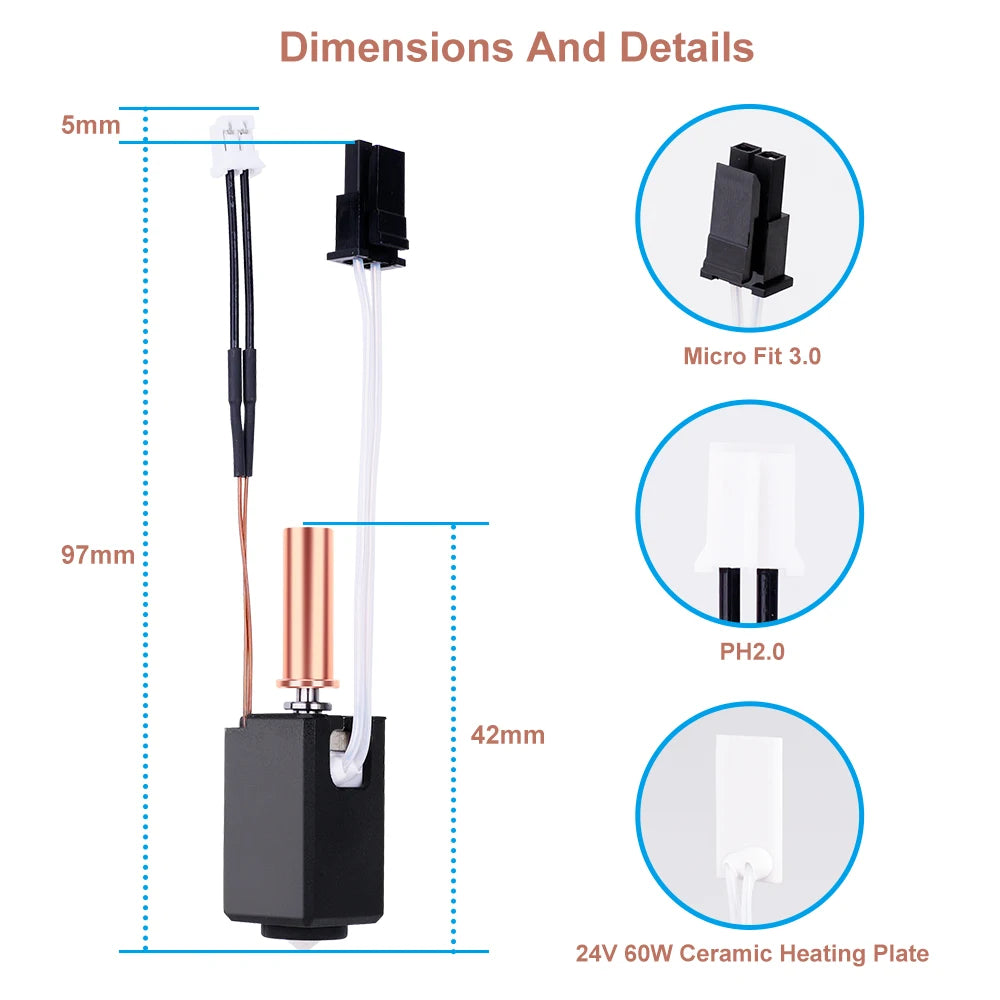 Upgraded Hotend Kit for Anycubic Kobra 2 Series 3D Printers