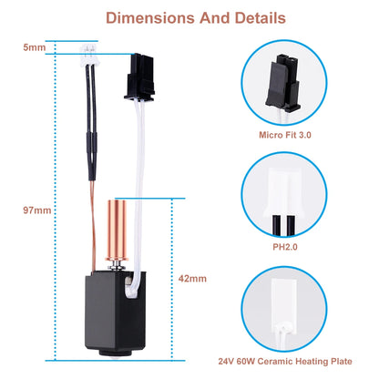 Upgraded Hotend Kit for Anycubic Kobra 2 Series 3D Printers
