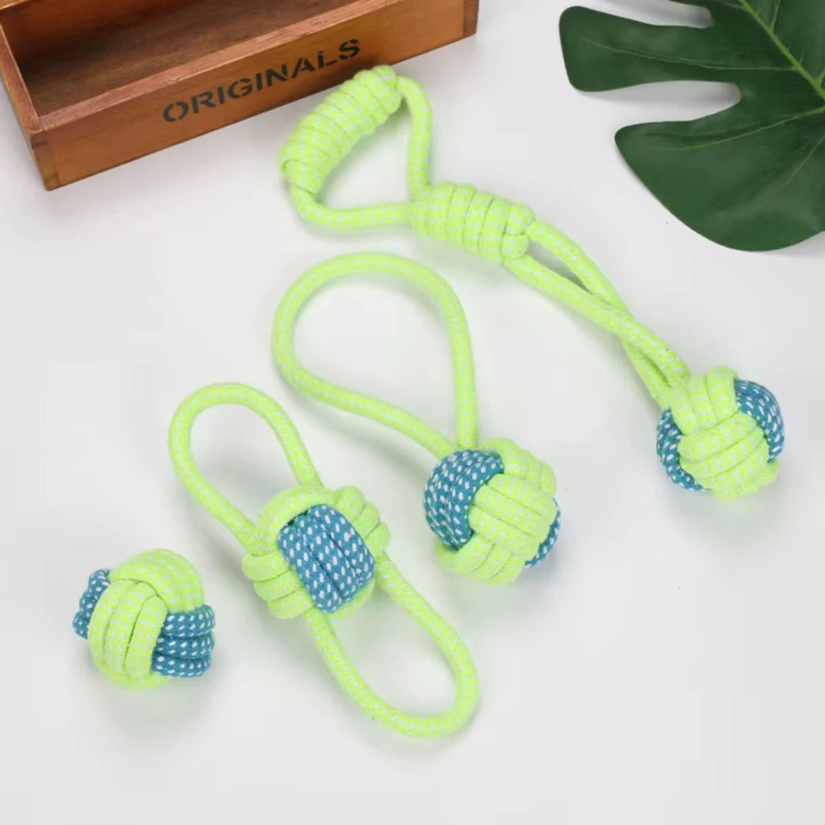 Cotton Rope Dog Chew Toy Ball