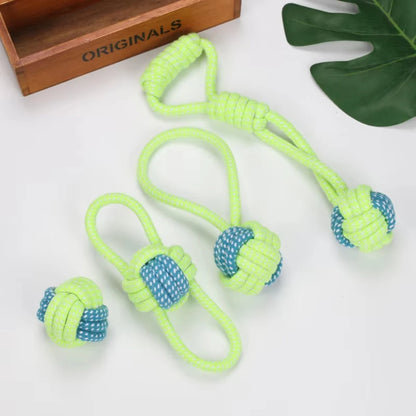 Cotton Rope Dog Chew Toy Ball