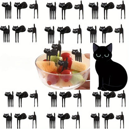 Black Cat Dessert Fork Set
