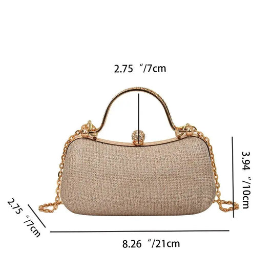 Pearl Chain Evening Shoulder Bag