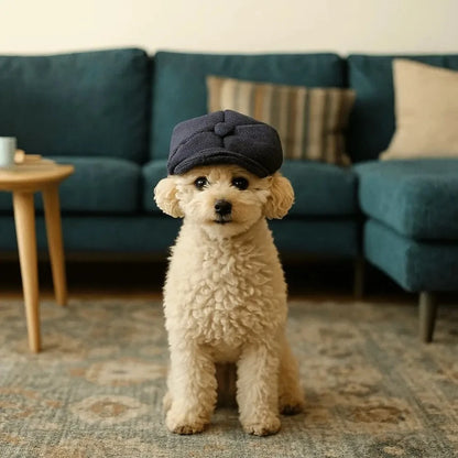 Retro Pet Beret Hat Costume Accessory