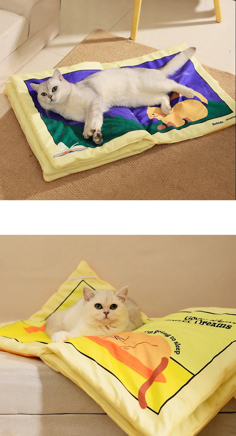 Book Style Foldable Pet Bed Mat