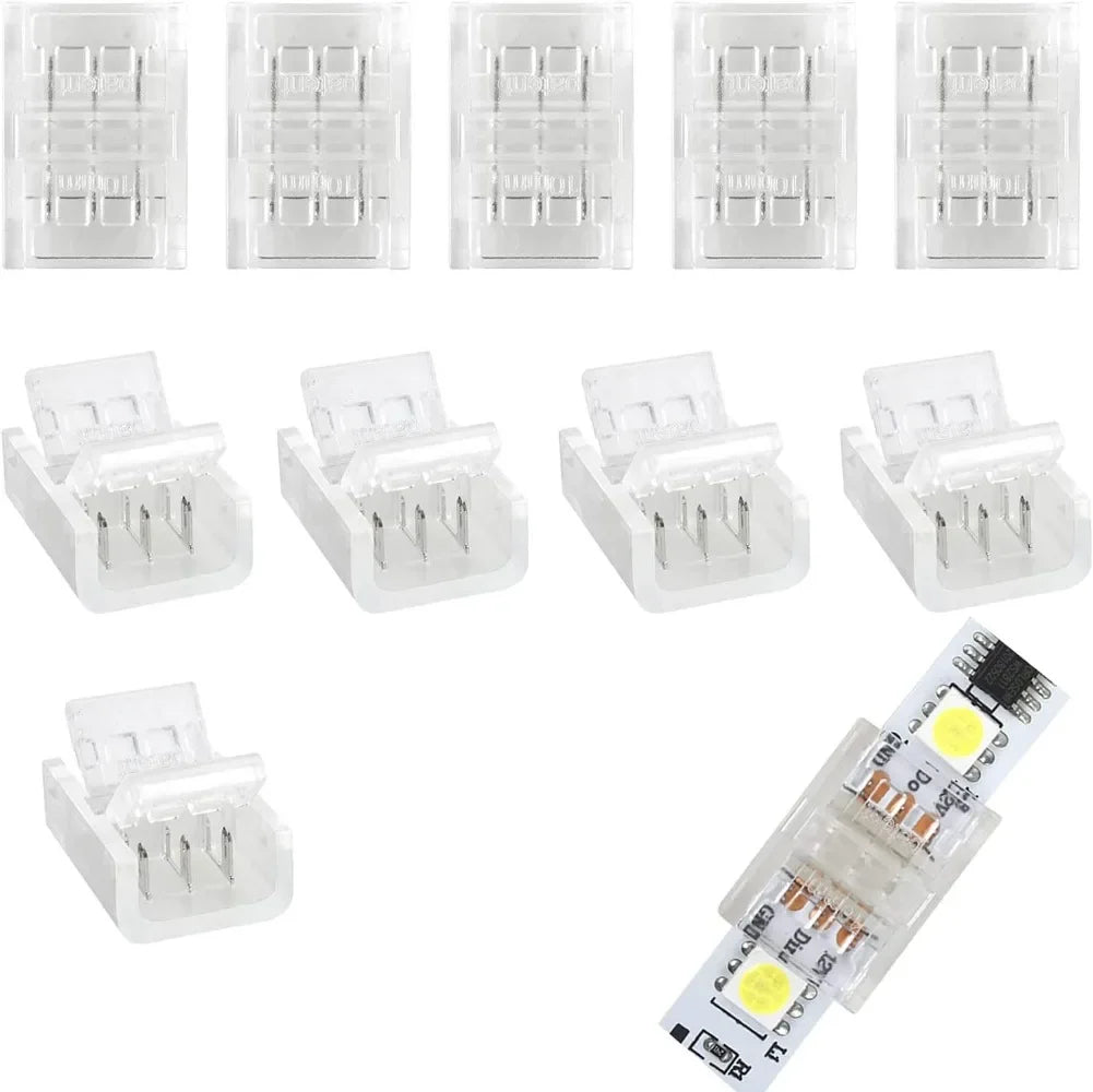 10mm Transparent LED Corner Connectors