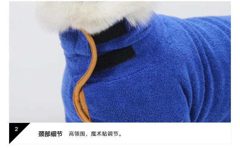 Quick-Dry Absorbent Dog Bathrobe