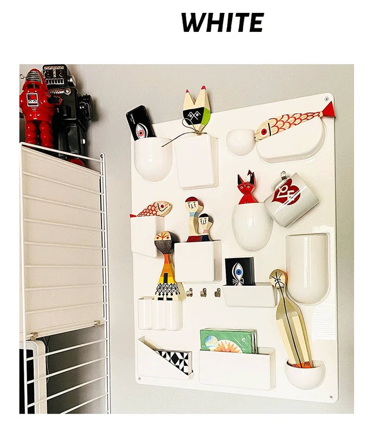 Wall-Mounted Modular Storage Organiser Board
