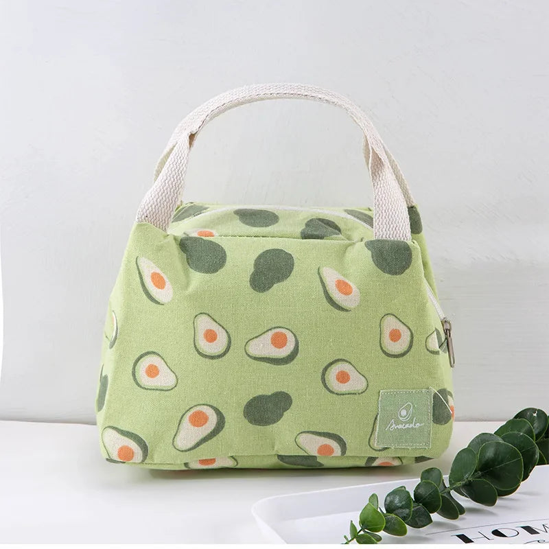 Insulated Canvas Lunch Bag