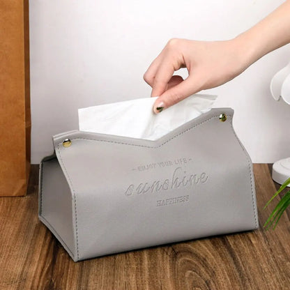 PU Leather Nordic Tissue Box Cover