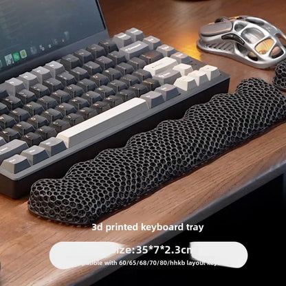 Ergonomic Mouse Wrist Rest TPE Hand Rest Pressure-Reducing Breathable Wrist Support Pad for Gaming Office Typing Pain Relief