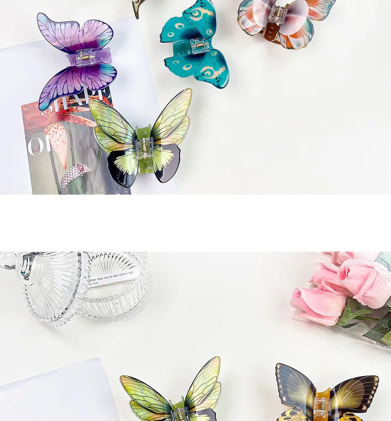 Butterfly Hair Claw Clip