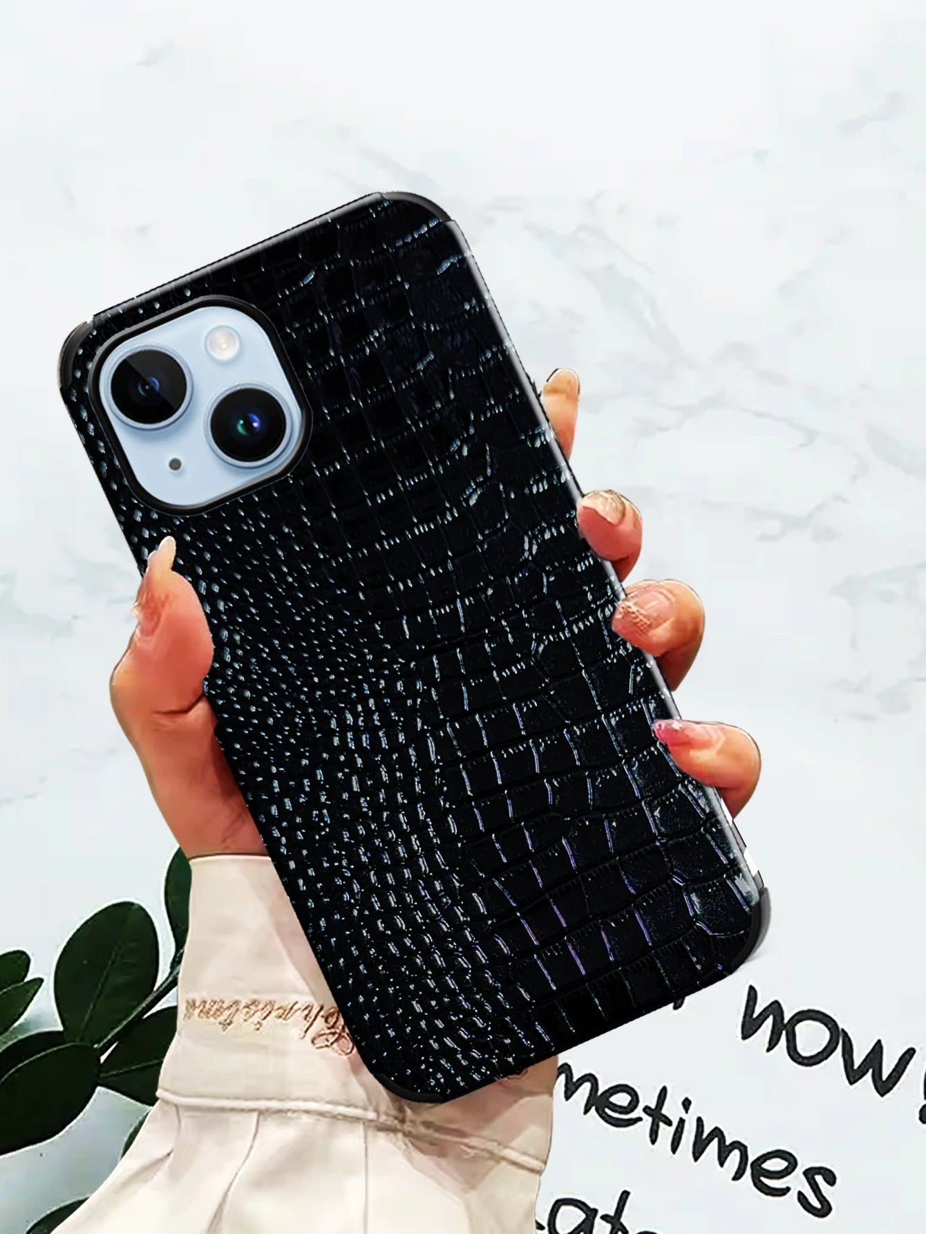 Luxury Crocodile Leather Phone Case