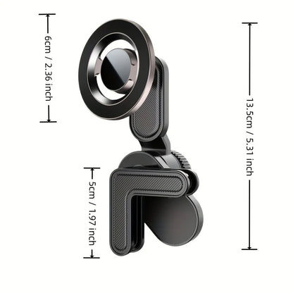 Universal Magnetic Phone Holder for Car Display Screen 360 Degree Rotation Strong Magnet Car Mount for iPhone 15 MagSafe Xiaomi