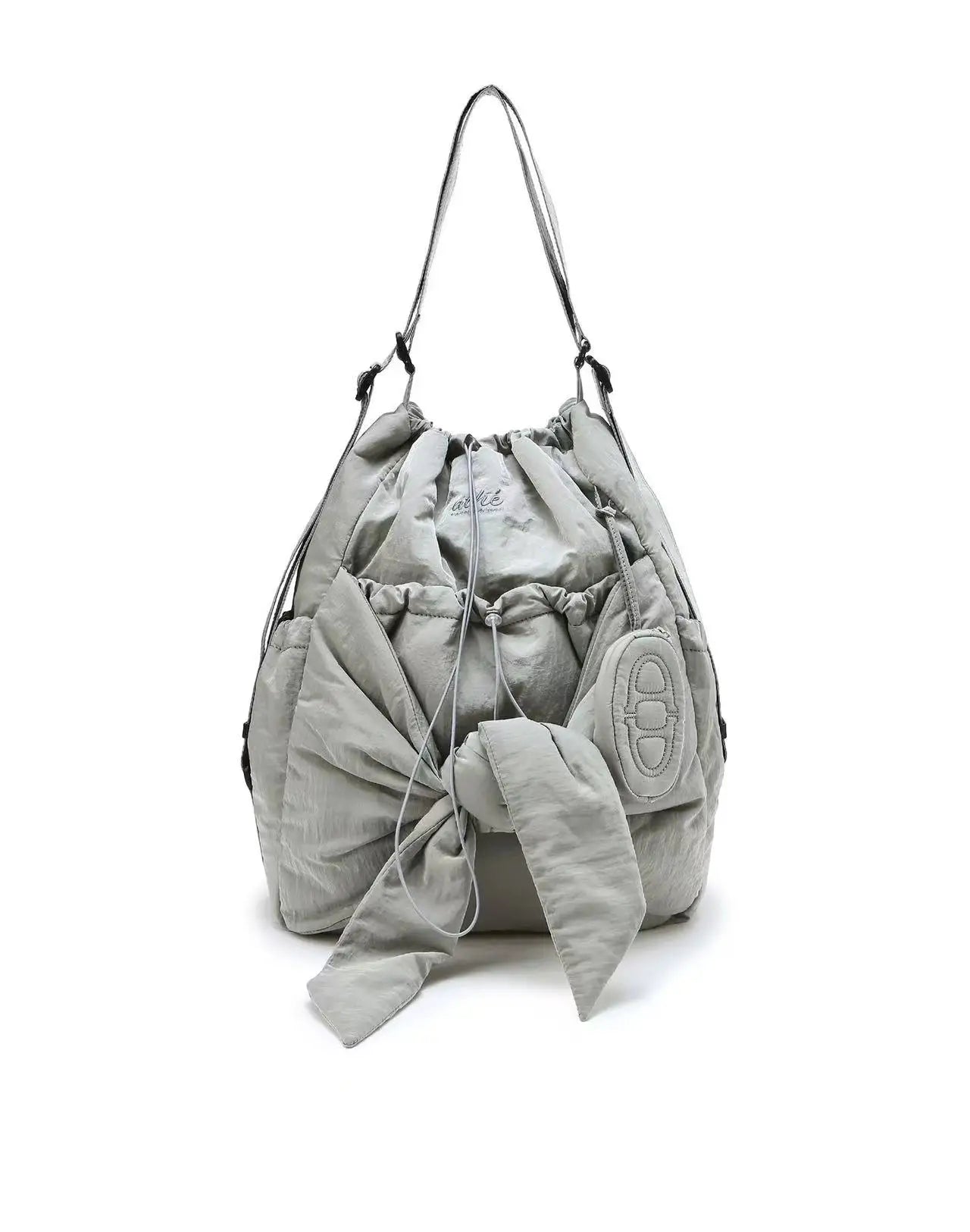 Minimalist Nylon Shoulder Tote Bag