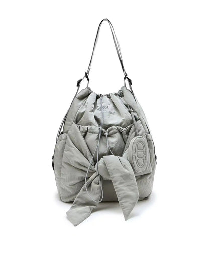 Minimalist Nylon Shoulder Tote Bag
