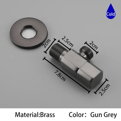G1/2 Brass Single Outlet Toilet & Bathroom Angle Valve