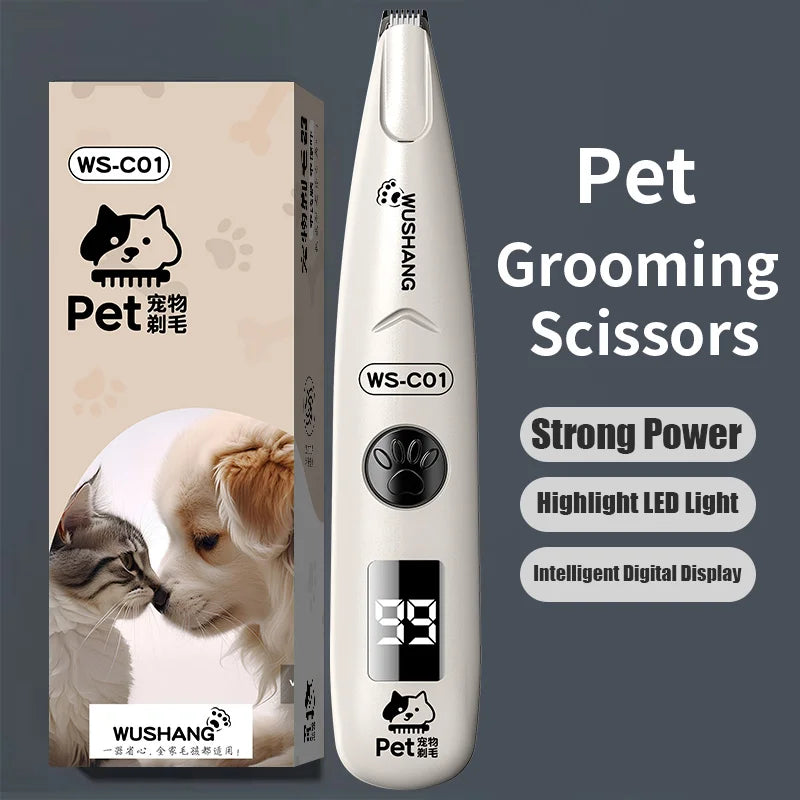 Rechargeable Waterproof Paw, Face & Ear Hair Trimmer