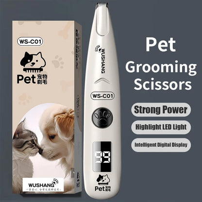 Rechargeable Waterproof Paw, Face & Ear Hair Trimmer