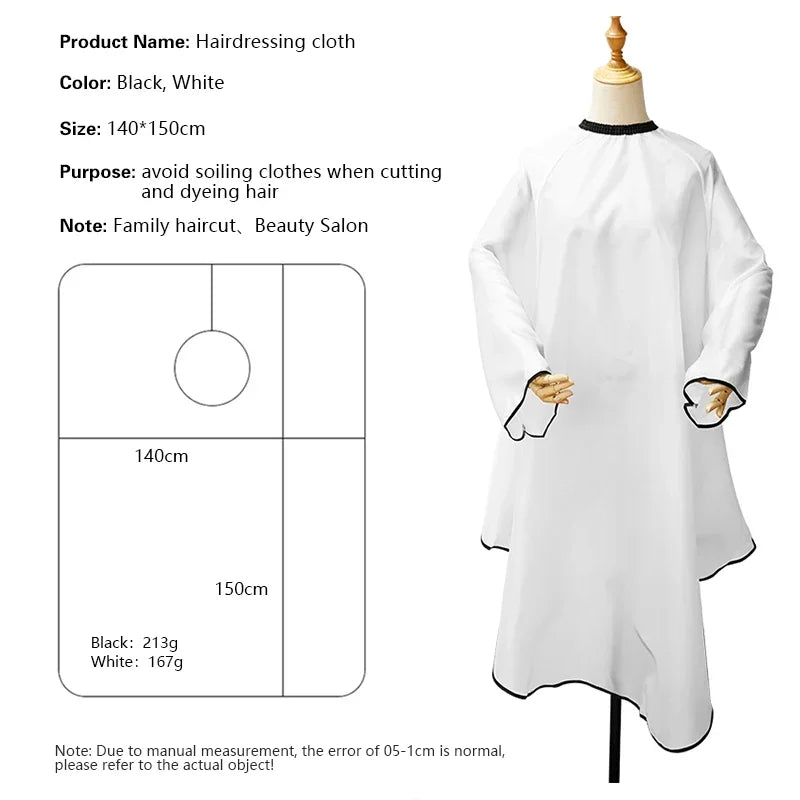 Sleeved Barber Hair Cutting Cape