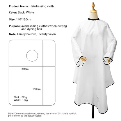 Sleeved Barber Hair Cutting Cape