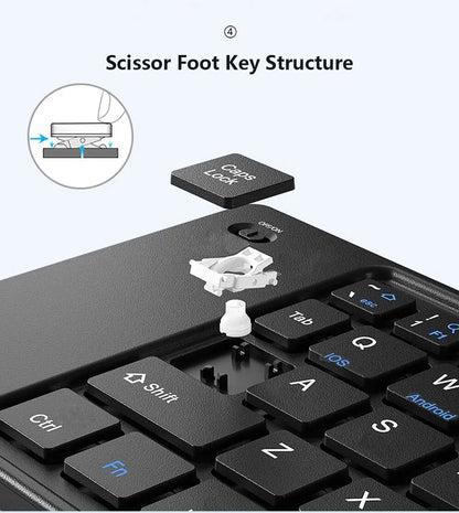 Mini Foldable Bluetooth Keyboard