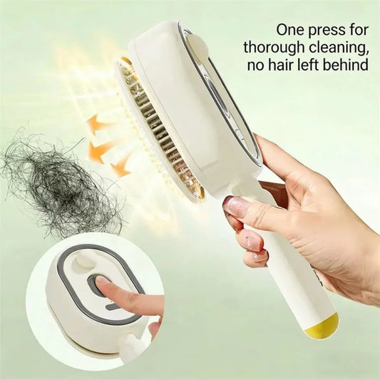 Electric Self-Cleaning Mist Hair Brush