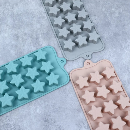 Silicone Five-Pointed Star Chocolate & Ice Cube Mold