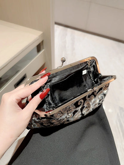 Women's Retro Sequin Evening Bag