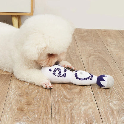 Funny Tequila Bottle Plush Dog Toy